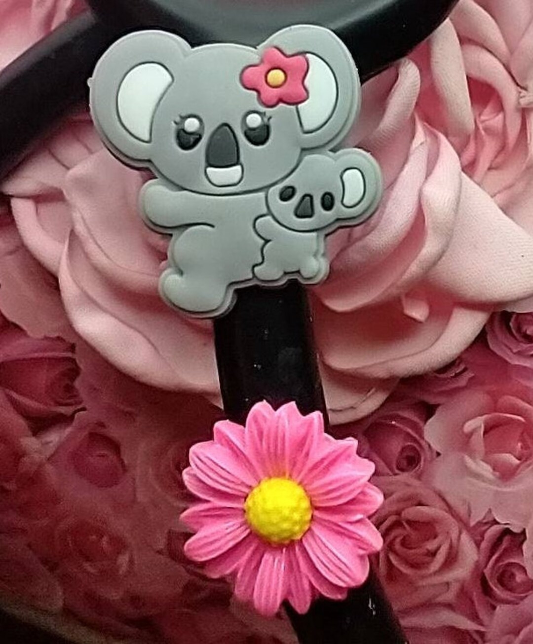 Add Some Fun to Your Stethoscope Koala & Baby Add a Flower Etsy