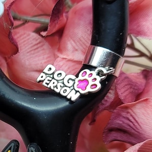 Dog Person paw Stethoscope charm-Add some fun! to your Stethoscope, CUTE Dog  Stethoscope charm tag Great Nurse gift!