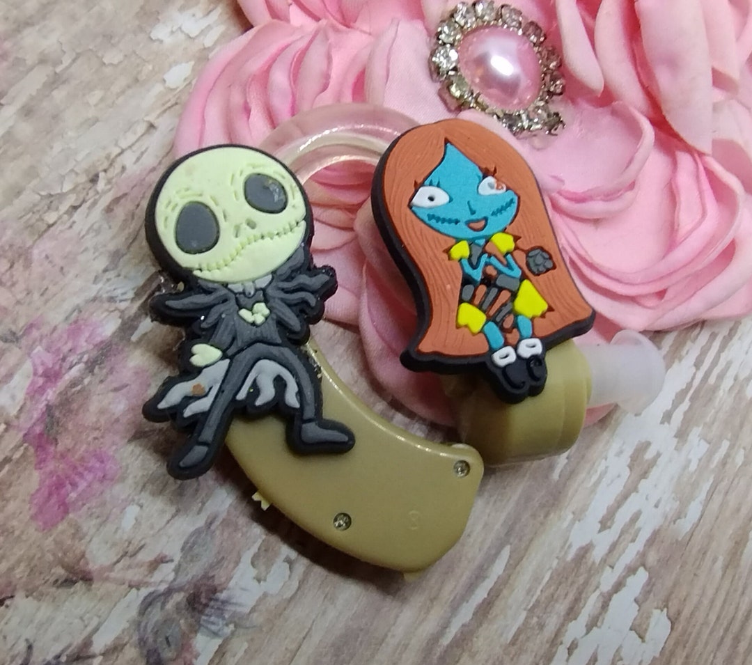 HEARING Aids Jewelry Charms Cuties Set of Two Cartoons... Add Cute