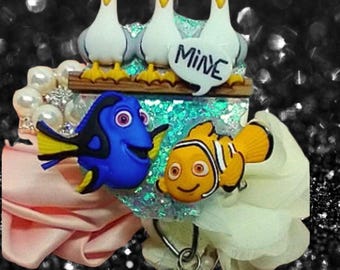CUTE Kid Friendly cartoon Badge Reel, Pediatric Add some FUN Badge Name Holder, Nurse Doctor charms