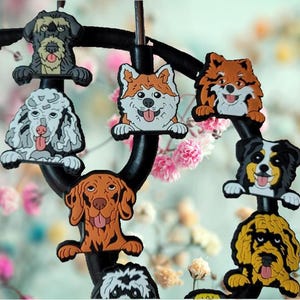 Ciondolo stetoscopio per cani: Bassotto, Pom Pom, Shih Tzu, Barboncino, Carlino, Pastore tedesco, Border Collie, Bulldog francese e molto altro ancora!!