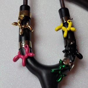 Balloon Dogs so Cute! stethoscope dog charms nurse-doctor- medical- vet tech