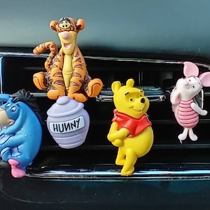 5-piece set Cute! Car Air Freshener Vent Clips, Pooh & Friends Car Accessories for  Car Interior Decor, Air Vent Flower