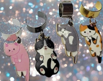 Stethoscope charm-Add some fun! to your Stethoscope, CUTE Kitty cat Stethoscope charm tag Great Nurse gift!