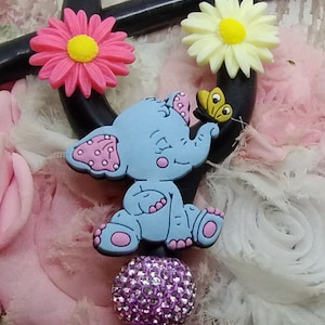 Ajoutez du fun ! Éléphant, ajoutez une fleur médaillon stéthoscope à votre stéthoscope MIGNON dessin animé adapté aux enfants Pédiatrie