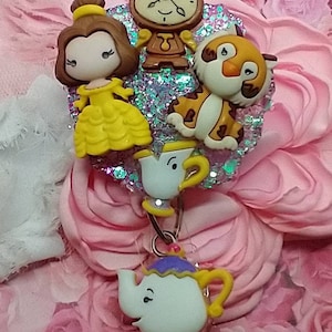cartone animato Badge reel EMT & Vet Tech o Nurse charms, Badge reel holder, Medical, Veterinary, Vet Tech.   Bobina badge EMT