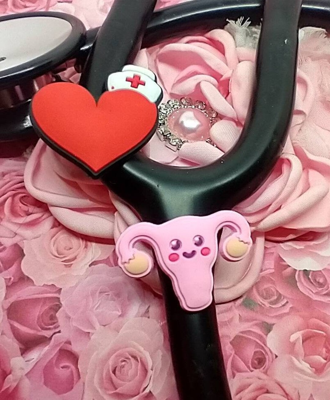 Add Some Fun to Your Stethoscope, Uterus Heart Nurse Hat Stethoscope