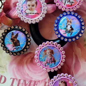 Dog-Cat-Kids add Your Picture/Photo Name-Stethoscope Charms Add Your NAME-Vet Tech Medical-Nurse-Slide on stays PUT * water resistant