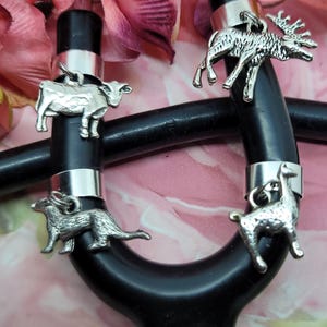 Ferret-Cow-Moose-Lama-hampster-goat stethoscope charms nurse-doctor- medical- vet tech