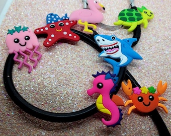 Octopus-Shark-seahorse-crab-starfish-so Cute Stethoscope Kid Friendly Stethoscope tag, Pediatric Stethoscope Charms for Healthcare Workers