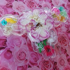 Einziehbare Nursing Badge Reel oder Stethoskop-getrocknet gepresste Blumen UTERUS mit kostenlosen Blume OBGYN | Atemwege | Herz | Personalisierte Abzeichen Rolle