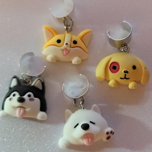 Stethoscope charm-Add some fun! to your Stethoscope, CUTE Dogs cat Stethoscope charm tag   Great Nurse gift!