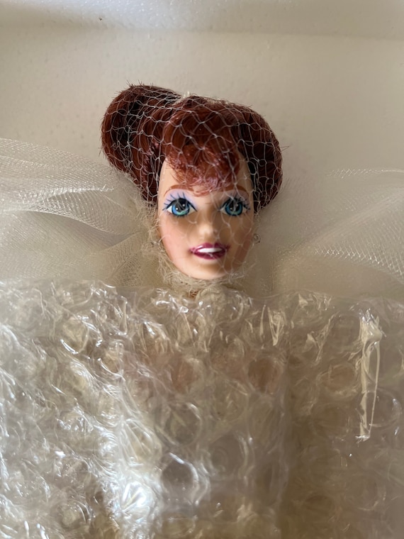 Porcelain Romantic Rose Bride Barbie Doll NRFB - Etsy