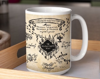 Marauder's Map Mug Design | I Solemnly Swear that I am up to no Good Design | Mug Design Wrap | 11oz Mug - 15oz Mug | PNG | Digital Download