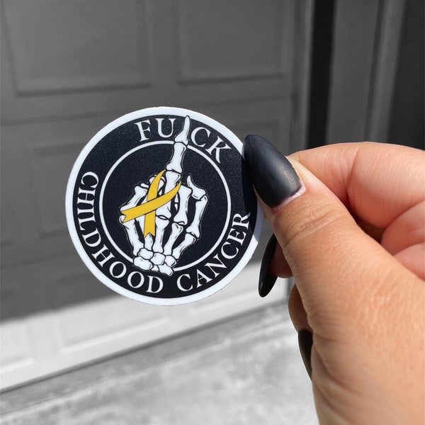 F*ck Childhood Cancer | WATERPROOF STICKER