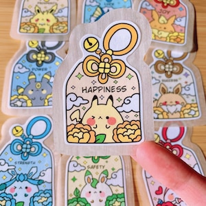 Stickers animaux mignons | Bullet Journal Planner pour ordinateur portable étanche, Kawaii, autocollants brillants découpés avec des matrices