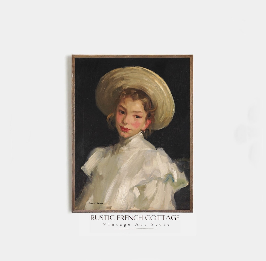 Vintage Painting of a Girl | Portrait Oil Painting | Antique Portrait ...