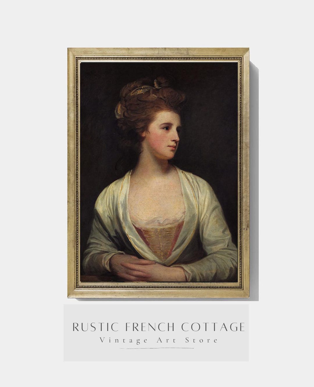 Antique Portrait Oil Painting | Vintage Woman Portrait Engraving ...