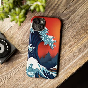 Ocean Wave Phone Case, Tough Cases for Nature Lovers, Wave Art Memento, Gift for Beach Enthusiasts, Unique Phone Cover