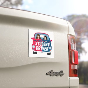 Student Driver Car Magnet: Vinyl Auto Safety Decor