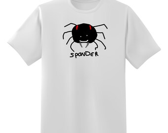 Sponder Spider Funny Meme Short Sleeve Unisex T-Shirt - Multiple Colour Options - Premium Gildan Shirt - Premium DTF Printing