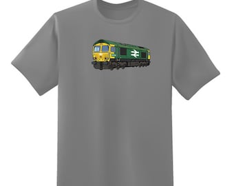 Class 66 Locomotive T-Shirt – Railway Enthusiast Train Graphic Tee