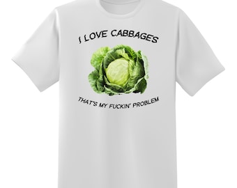 I Love Cabbages Short Sleeve Unisex T-Shirt