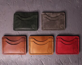 Porte-cartes en cuir Portefeuille minimaliste Design mince Portefeuille en cuir de style vintage Old Money Accessoires Cadeau pour hommes Accessoires pour femmes