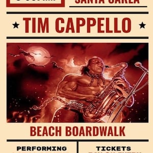 The Lost Boys - Tim Cappello Concert Poster A4 A3
