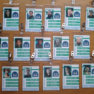 Alien Covenant USCSS Covenant Crew - Clip-on ID Photo Pass Badge Set Prop Collection Cosplay