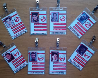 Ghostbusters - Clip-on ID Photo Pass Badge Set Prop Collection Cosplay