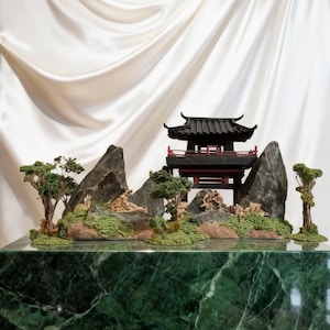 modular, diorama,with natural rock, create your landscape,,table top decor,art objects