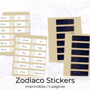 Zodiac Stickers | Zodiac Stickers | Zodiac stickers in Spanish | Zodiac Stickers | Horoscope stickers | horoscope signs Sticker
