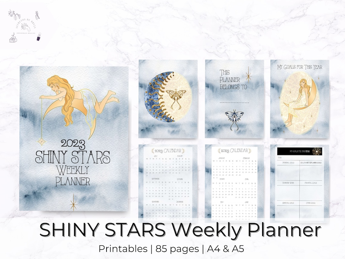 2023 Celestial Weekly Planner 2023 Celestial Planner Etsy