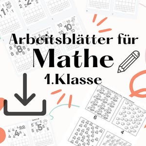 Worksheets Math First Grade Number Range 10 Montessori Preschool School Teacher Homeschooling Individual Lessons at Home Number Sets