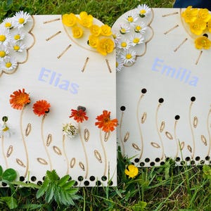 Montessori Creative Flower Pegboards – Nature Play for Children, Forest Kindergarten, Waldorf Games