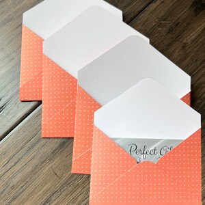 Mini enveloppes faites main, lot de 4 enveloppes, enveloppes cadeaux, enveloppe pour carte-cadeau.