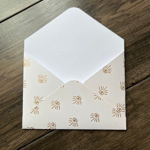 Handmade envelopes, set of 3 envelopes, gift envelopes, greeting card envelope.