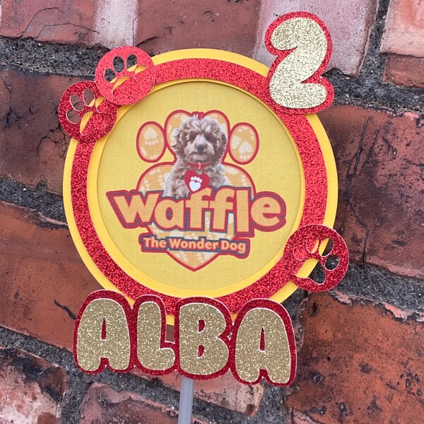 Dog Cake Topper Etsy