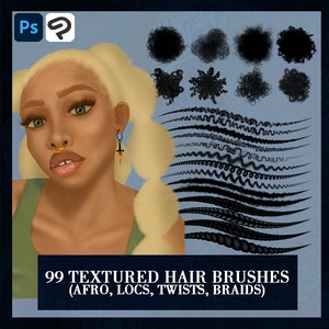 Photoshop\Clip Studio Paint textured hair complete brush pack by Seyi Deola (premium)