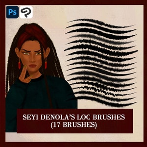 Photoshop\Clip Studio Paint locs brush pack by Seyi Deola