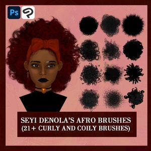 Photoshop\Clip Studio Paint afro brush pack by Seyi Deola