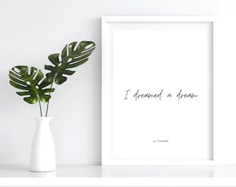I dreamed a dream - Les miserables print
