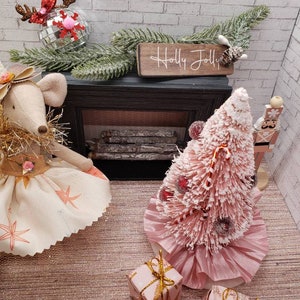 Miniature Bottle Brush Christmas Tree for Maileg or Dollhouse