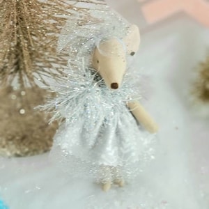 Maileg Snowflake Party Dress, SnowDaze Outfit, Big Sister / Little Sister or Mom Mouse size Clothes Miniature Dollhouse