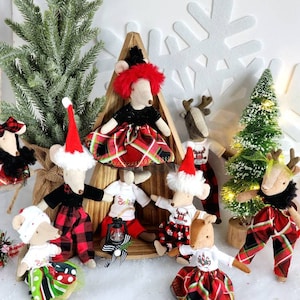 I Believe... Christmas Separate pieces will fit Maileg Mom Dad, Big Little Sister Brother Clothes Miniature Dollhouse. Tiny mouse