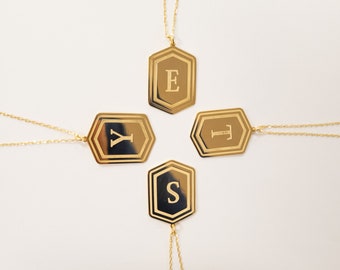 Initiale Halskette Personalisierter Briefschmuck Gold Halskette personalisierte Halskette, Frauen Geschenke für Mama Geschenk für Sie Geburtstagsgeschenk für Schwester