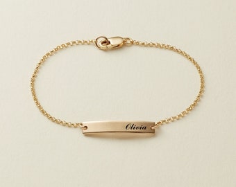 Minimalistisches Armband mit Namen • Armband zierliche Namensgeschenke • zierliches Armband mit Namen , Geschenke für Frauen Geschenk für Brautjungfern für Frau