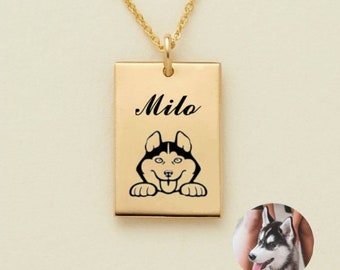 Custom Dog Necklace with Name Personalized Jewelry for Women,Animal Pet Memorial Gift,Dog Breed Silhouette Necklace,Gift for Her Pet Loss