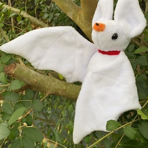 White Ghost and Spooky Christmas Plushie Bat Bundle image 1